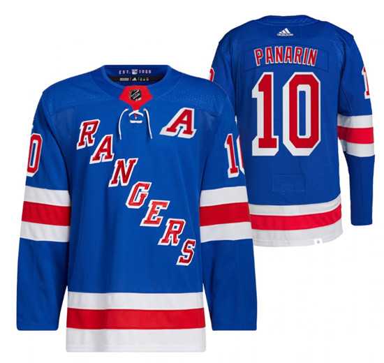 Mens New York Rangers #10 Artemi Panari Blue Stitched Jersey Dzhi->new york rangers->NHL Jersey